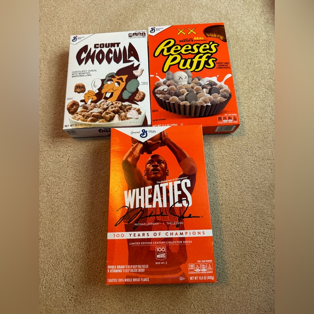 3 piece Combo Hype Cereal boxes